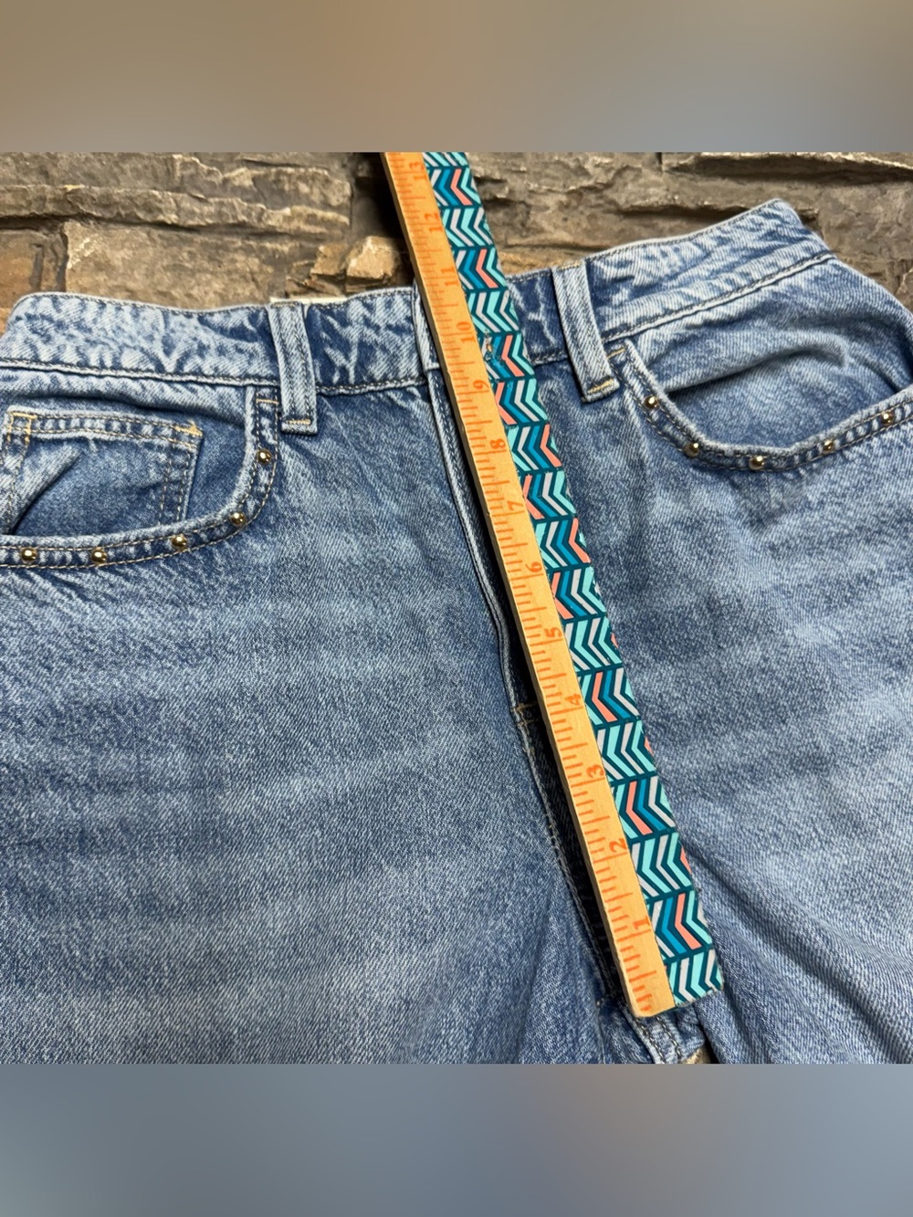 NEW Cotton: On Relaxed Wide Leg Jeans Womens 26 Blue Mid Rise Medium wash NWT - Picture 12 of 12